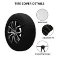 thumbnail image 2 of Naloa Sea Turtle PVC Leather Spare Tire Wheel Cover for Car Truck SUV Camper Trailer Universal Fit many size15 inch, 2 of 6
