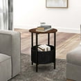 thumbnail image 4 of Costway 1 Table d'Appoint Ronde avec Panier de Rangement en Feutre Cadre en Métal Robuste Parfait pour la Chambre, 4 of 10