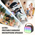 thumbnail image 3 of Bonaok Mini Karaoke Machine for Kids, Portable Speaker with Wireless Microphone for Singing, Gift for 4-12+ Years Old Girls, Black, 3 of 15