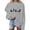 Gray, variant on Black Cats on Pumpkin Sweatshirt Halloween Sweatshirts for Women Fall Pumpkin Face Tee Lightweight Pullover Tops