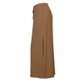 thumbnail image 5 of Wdgfv Linen Straight Maxi Skirt with Side Slit - Elastic Waist Drawstring Long Flowy Ankle-Length Skirt with Pockets, 5 of 7