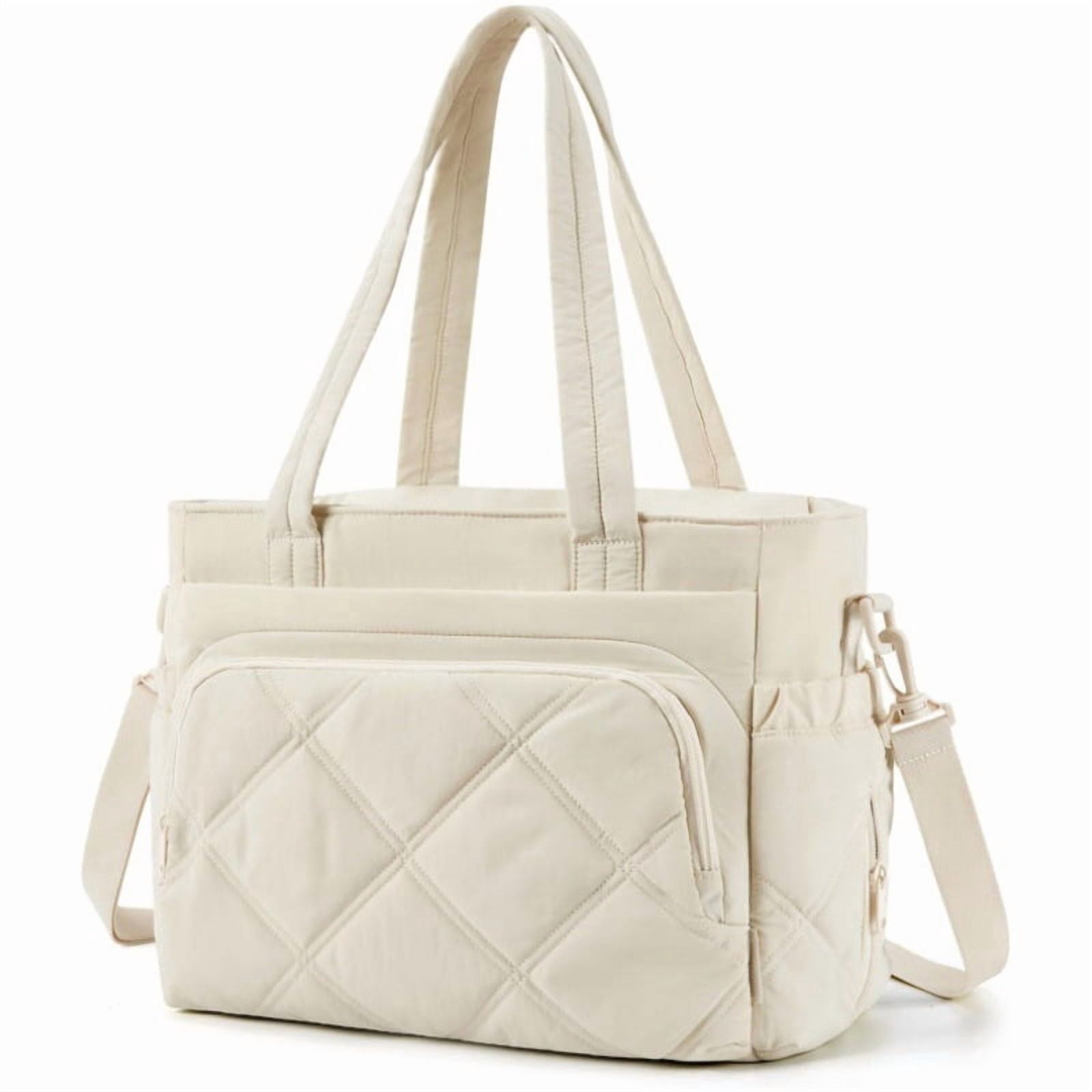 PRIYAL Diaper Bag Tote, Diaper Tote Bags Crossbody Hospital Bag Travel Large Mommy Bag, with Silicone Pacifier Case