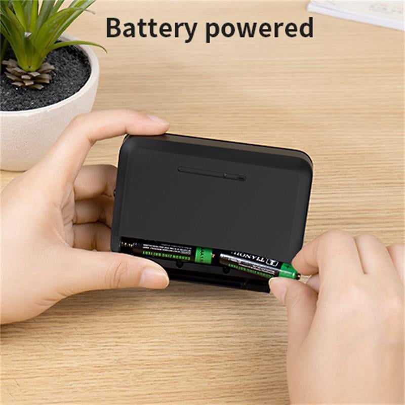 NOKLEAD Home Digital LCD Thermometer Clock Fold Mini Travel Clock With Calendar Traveling Alarm Clock Portable Desktop Clock