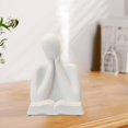 thumbnail image 4 of Estatuilla moderna escultura decoración del hogar ornamento regalos coleccionables estatua de cerámica para librería sala de estar mesa blanco Baoblaze Estatuilla abstracta, 4 of 8