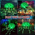 thumbnail image 3 of Yexmas 12FT Halloween Inflatables Outdoor Decorations Giant Spider Decorations with LED Lights and Air Pump Blow up Inflatable Green, 3 of 9