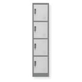 thumbnail image 3 of Locker Metálico Alto de 4 Compartimentos con Puertas y Llave para Almacenamiento Seguro para Oficina, Escuela o Gimnasio, 3 of 8