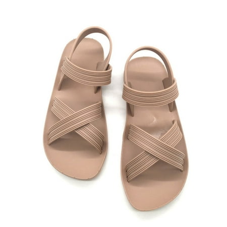 

NECHOLOGY Women Dressy Sandals Ladies Comfortable Women Sandals Outdoor Beach Slide Shoes Fashion Patriotic Sandals for Women Beige 9