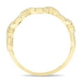 thumbnail image 3 of SZUL Women's 1/4 Carat TW Diamond Link Wedding, Fashion, or Anniversary Band in 10K Yellow Gold (J-K-L Color, I2-I3 Clarity), 3 of 5