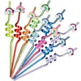 thumbnail image 3 of FRCOLOR 10Pcs Cartoon Rainbow Straw Kids Straw Toy Colorful Party Straw Party Accessories, 3 of 8