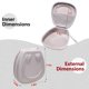 thumbnail image 2 of Estuche para Auriculares LTGEM para Logitech H390 H430 H570e Blanco, 2 of 8