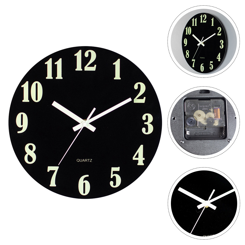 Silent Glow in the Dark Wall Hanging Clock Wall Clock Large Number Wall Clock