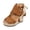 Brown, variant on Women's Platform Wedge Sandals Peep Toe Lace up Side Zipper Summer Booties Dressy Beach Vacation Casual Footwear Brown Size 7