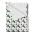 thumbnail image 2 of Autumn Soft Flannel Fleece Throw Blanket, Seasonal Greenish Trees Fall Season Fruits on Plain Background, Cozy Plush for Indoor and Outdoor Use, 50" x 60", Purple Grey and Laurel Green, by Ambesonne, 2 of 5