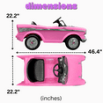 Kid Motorz Chevy Bel Air 12Volt BatteryPowered RideOn, Pink