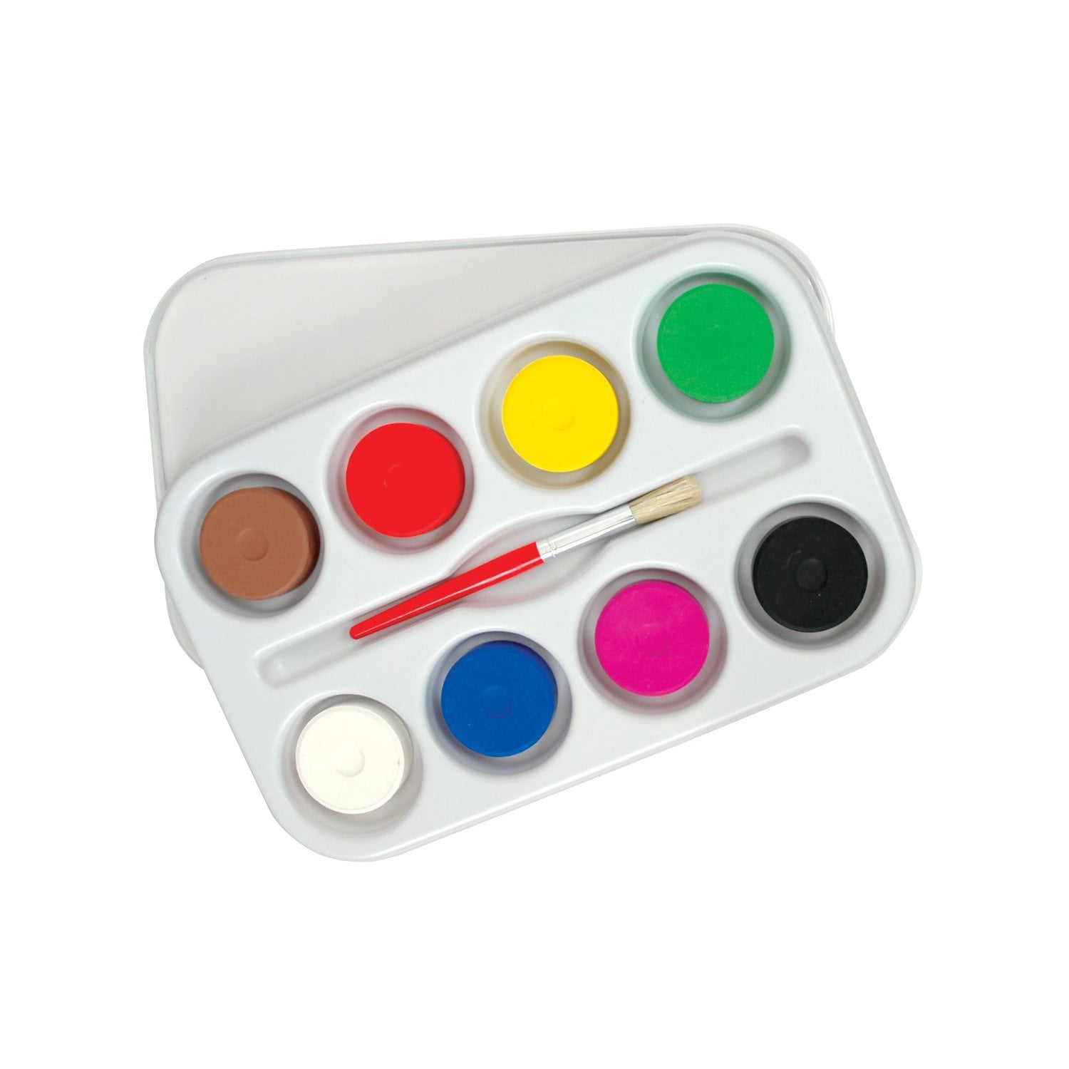 Sax Empty Heavy Duty Tempera Cake Plastic Palette With Lid - 14.5 x 9.5 in. - White
