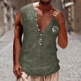 thumbnail image 6 of Nnhblu Men's Tank Tops Round Neck Sleeveless Sports Shirts for Men Loose Fit Green M, 6 of 6