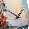 thumbnail image 3 of Designart "Breezy Beach Relaxation I" Nautical & Beach Oversized Wall Clock, 3 of 5