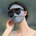 thumbnail image 4 of Harmtty UPF 50+ Women Full Face Guard Sunscreen Covering Adjustable Earrings Wide Brim Breathable Anti UV Face Guard, 4 of 8