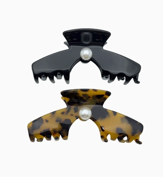 Large Acetate Shark Clip - Strong Grip Hair Claw for Thick Hair - Elegant and Minimalist Design for Everyday Use