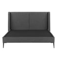 thumbnail image 2 of Box Base Cama Slim Matrimonial+Cabecera Milan Gris Oscuro, 2 of 7