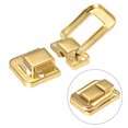 thumbnail image 4 of Uxcell Toggle Latch, 48mm Golden Decorative Hasp Box Catch w Screws 5Pcs, 4 of 6