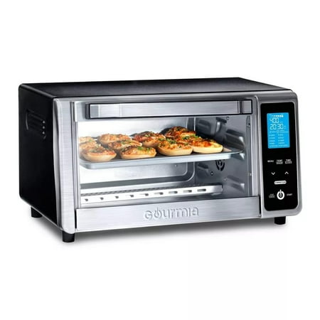 Gourmia Digital 4-Slice Toaster Oven Air Fryer with 11 Cooking Functions Stainless Steel Gray❗MAY HAVE MISSING PIECES/NEEDS CLEANING❗