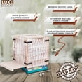 thumbnail image 3 of Luxe Designs | Set of 2 Rustic White Wooden Square Tissue Box Cover/Tissue Dispenser/Napkin Holder - Slide-Out Bottom - Home & Farmhouse Décor, 3 of 8