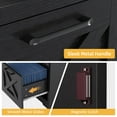thumbnail image 6 of Uforic 59" L Shaped Desk with Power Outlets,Large Computer Desk with Drawers, Home Office Desk,Black, 6 of 8