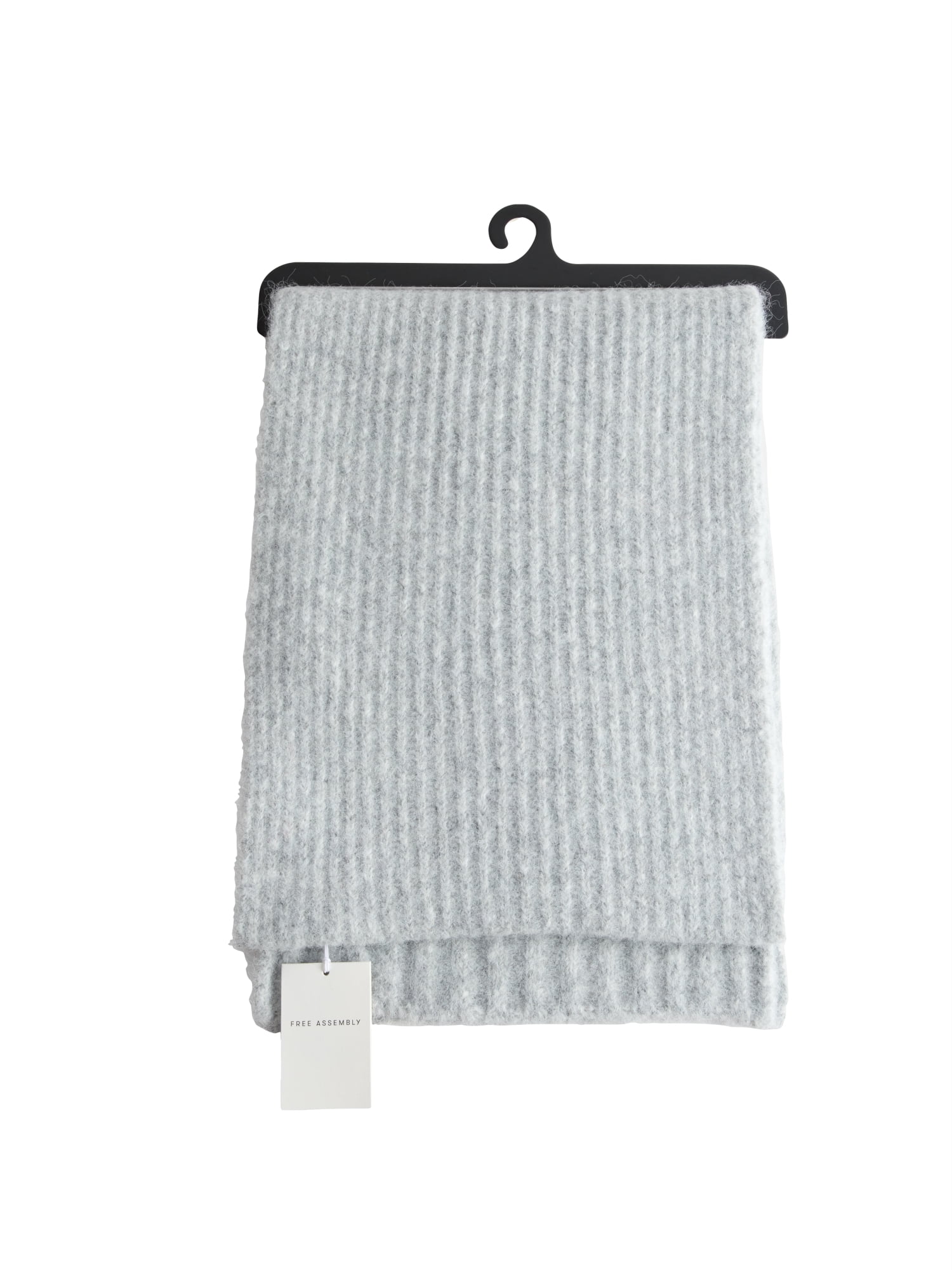 Free Assembly Women's Solid Scarf, Light Grey Heather
