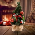 thumbnail image 5 of Jacenvly New Christmas Ornaments Sets 8 Inches Mini Christmas Tree Christmas Decoration Supplies Desktop Ornaments Scene Decoration Props Empty Hall Kitchen Ornaments Holiday Gifts Fall Decor, 5 of 7
