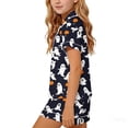 thumbnail image 5 of Mifsaly Big Girls 2 Piece Pajama Sets Halloween Pumpkin Graphic Short Sleeve Button Down Shirts and Shorts Kids Soft Comfortable Sleepwear Holiday Outfits, 5 of 6