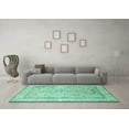 thumbnail image 3 of Ahgly Company Indoor Rectangle Persian Turquoise Blue Traditional Area Rugs, 3' x 5', 3 of 4
