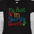 thumbnail image 4 of Inktastic My Aunt in Georgia Loves Me Boys or Girls Baby Bodysuit, 4 of 5