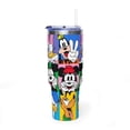 thumbnail image 3 of Classic Mickey Mouse White Handle Tumbler, CARTOON Pop-Art Aesthetic 40oz Travel Mug, Premium Insulated Donald & Goofy Cup, 3 of 3