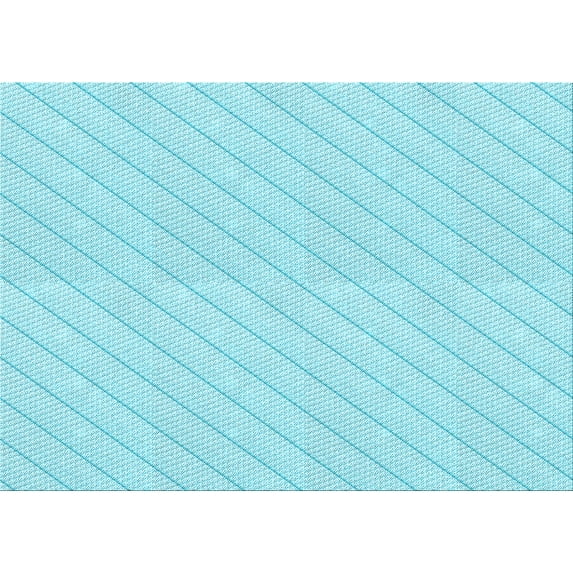 Ahgly Company Machine Washable Indoor Rectangle Transitional Blue Diamond Blue Area Rugs, 2' x 3'