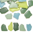 thumbnail image 1 of Uxcell 250g/0.55LB Azulejos de mosaico de cerámica irregular, piezas de porcelana rota de mosaico de 0.79"-1.57" a granel para hacer manualidades, decoración del hogar, Serie Verde, 1 of 6