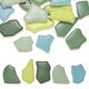 thumbnail image 1 of Uxcell 250g/0.55LB Azulejos de mosaico de cerámica irregular, piezas de porcelana rota de mosaico de 0.79"-1.57" a granel para hacer manualidades, decoración del hogar, Serie Verde, 1 of 6