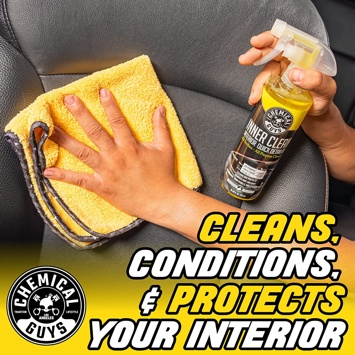 Chemical Guys on X: Give us a 👍 in the comments if InnerClean is in your Chemical  Guys Arsenal! InnerClean is the ultimate quick detailer for your vehicle's  interior. It is an Interior