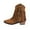 Brown, variant on Wensltd Women's Fringe Ankle Boots Mid Heel Casual Round Toe Warm Fashion Outdoor Winter Short Boots
