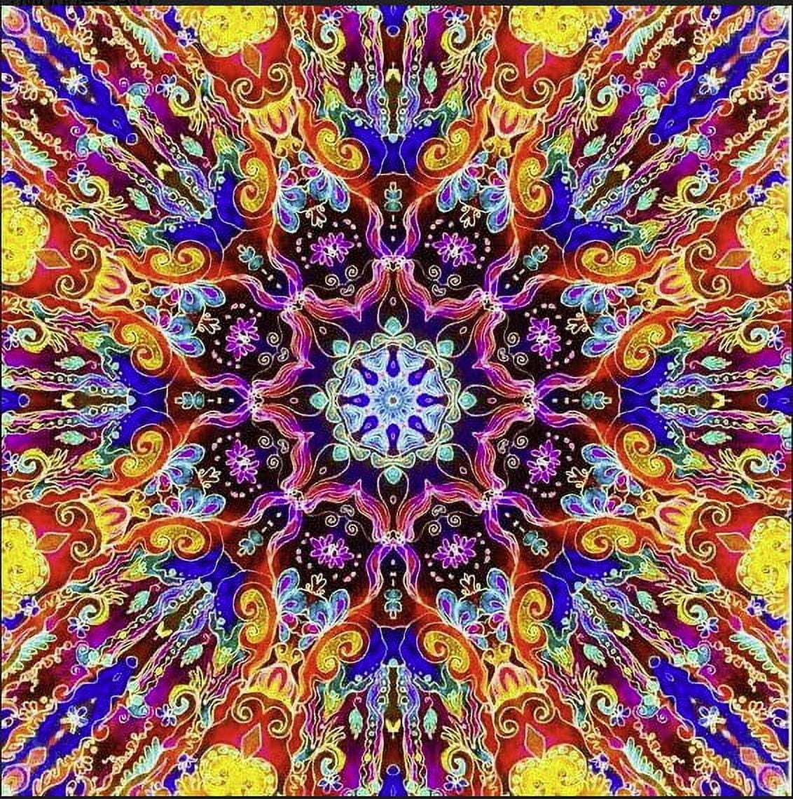 Mougee Star Flow Star - 27" Diameter - Weighted Star Design - Durable and Vibrant Patterns (Kaleidoscope)