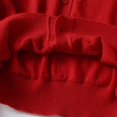 thumbnail image 5 of Printemps 2024 Cardigan Rouge pour Femmes Manches Longues Col Rond Bouton avant Manteau Pull Féminin, 5 of 5