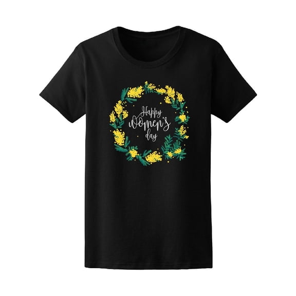 Happy Women's Day Wreath Tee Women's -Image by Shutterstock