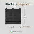 thumbnail image 4 of TierraVerde 12"x12" Interlocking Balcony Deck Tiles, Slate Black (24 Pack), 4 of 12