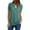 Cyan Short, variant on gakvbuo Plus Size Summer Tops For Women 2023 Trendy Women's Summer Short Sleeve Shirts Zip Casual Tunic V-Neck Rollable Blouse Tops