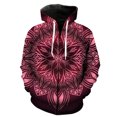 thumbnail image 1 of Sudadera con capucha y cremallera de mandala para hombre, estilo hip hop, unisex, de gran tamaño, estilo Harajuku, con estampado 3D, divertida y genial, de manga larga., 1 of 6