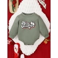 thumbnail image 2 of Bagilaanoe Newborn Baby Girl Boy Christmas Romper Sweatshirt Long Sleeve Bodysuits Letter Print Pullover 6M 12M 18M 24M Infant Casual Tee Tops, 2 of 9