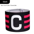 thumbnail image 2 of Capitán Brazalete Capitán Banda Ajustable Transpirable para Fútbol Negro JShteea  El nuevo, 2 of 3