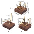 thumbnail image 3 of WINDLAND Walnut Crystal Display Holder Multipurpose Organization Bracket Supplies for Festival New Year Birthday Party Decoration, 3 of 13