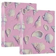 thumbnail image 2 of Seashells and Conch Shells 3 Ring Hardcover Binders 1.5in Round Rings for Letter-Size Folder Paper Organizer Pockets for Office Student Recipe, 2 of 9