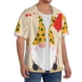 thumbnail image 2 of Honeii Three Gnomes With Balloons for Men's Short-Sleeved Button-Up Collared Shirt Featuring A Pocket, Perfect for Beach Vacations, And Travel Adventures.-3X-Large, 2 of 5